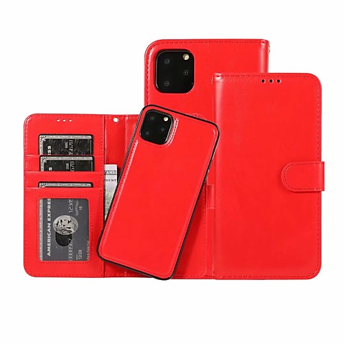 

Case For Apple iPhone 11 / iPhone 11 Pro / iPhone 11 Pro Max Wallet / Card Holder Full Body Cases Solid Colored PU Leather for iPhone / X / XR / XS / XS Max / SE 2020 / 7 Plus / 8 Plus / 7 / 8