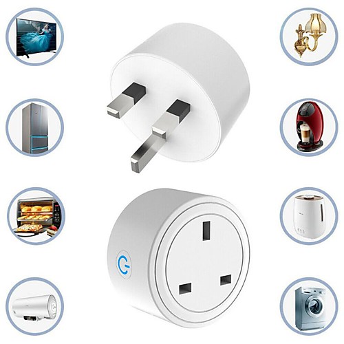 

UK Plug 16A smart Wireless plug Smart Power Socket Remote Control Socket WiFi Smart Plug with Google Home Alexa