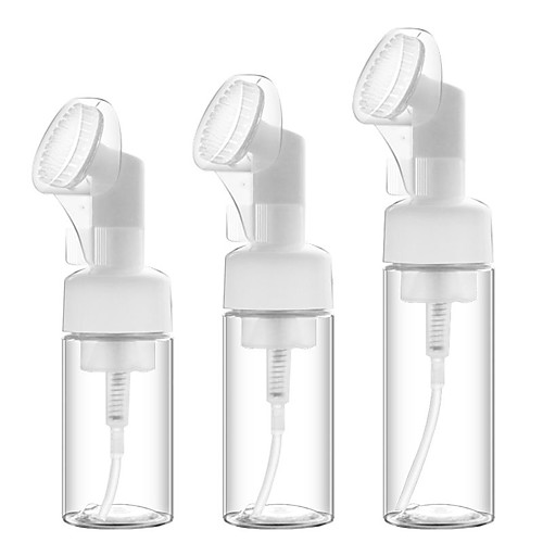 

100ml Silicone Brush Cleansing Foam Bottle Sparkling Bottle Sub-bottle Facial Foam Cleanser Skin Care Bottle
