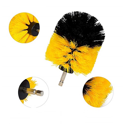 

3pcs Plastics Car Cleaning Kit Efficient Yellow