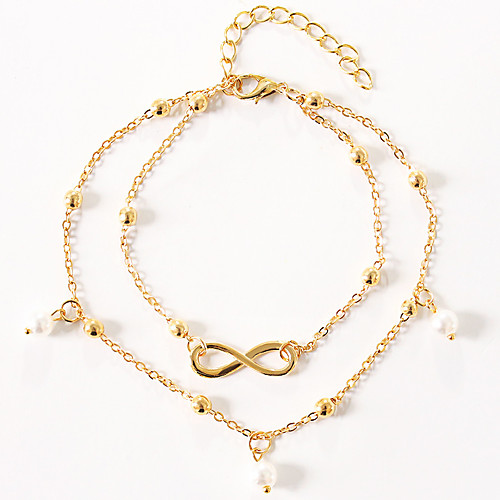 

Anklet Elegant Trendy Ethnic Women's Body Jewelry For Date Birthday Party Alloy Wedding Friends Gold Silver 1 Piece