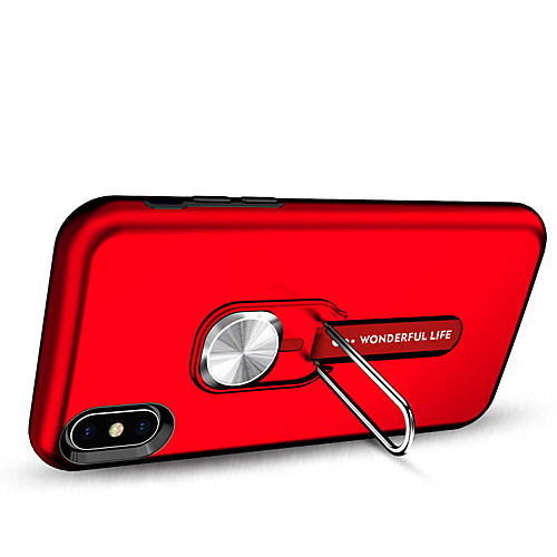 

Case For Apple iPhone 7/8/7P/8P/X/XS/XR/XS Max/11/11 Pro/11 Pro Max/SE 2020 Shockproof / with Stand Back Cover Solid Colored TPU / Plastic