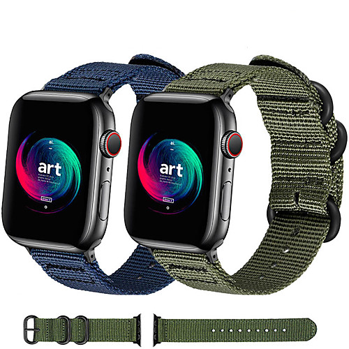 

Woven Nylon Wrist Strap Watch Band For Apple Watch Series 5/4/3/2/1 Replaceable Sport Bracelet Wristband 38mm 42mm 40mm 44mm