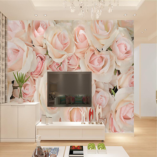

Mural Wallpaper Wall Sticker Covering Print Peel and Stick Removable Floral Flower Rose Canvas Home Décor