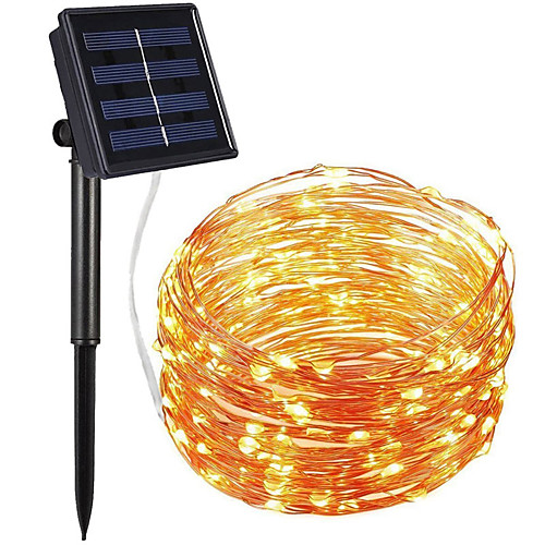 

100 Led Solar String Lights Waterproof Cooper Wire Light Lamp Christmas Holiday Lighting for Outdoor Garden Decor