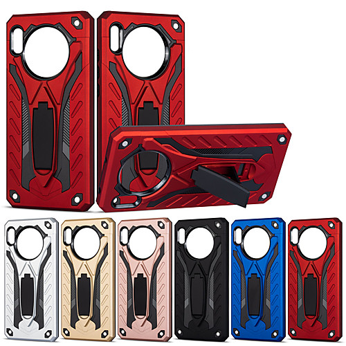 

Case For Huawei Huawei P40 Lite/P30/P30 Pro/P20/Mate 30/Mate 20/Y9 2019/Nova 7i/9X/Y7 Shockproof / with Stand Back Cover Solid Colored TPU / Plastic