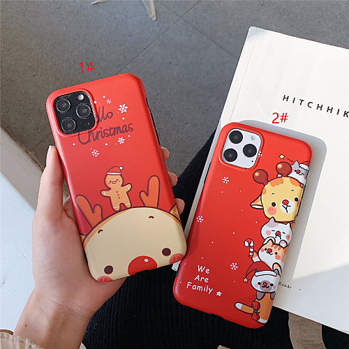 

Frosted IMD Merry Christmas TPU for Apple iPhone Case 11 Pro Max X XR XS Max 8 Plus 7 Plus SE(2020) Protection Cover