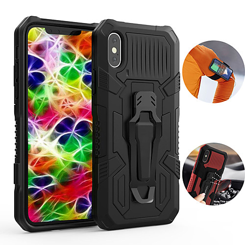 

iPhone11Pro Max Mech Warrior Back Clip Mobile Shell XS Max Bracket Magnetic Absorption One Drop Suitable for 6 7 8Plus SE2020 Protective Case