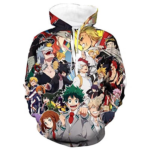 

Inspired by My Hero Academia / Boku No Hero Midoriya Izuku Cosplay Costume Hoodie Terylene Print Printing Hoodie For Women's / Men's