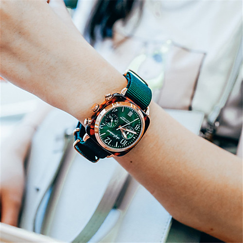 

Women's Quartz Watches Casual Fashion Fabric Japanese Quartz White Black Blue Water Resistant / Waterproof 30 m 1 pc Analog One Year Battery Life