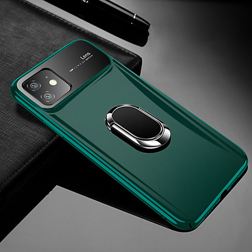 

iPhone11Pro Max Ultra-thin Glass eye Protection Mobile Phone Case XS Max With Magnetic Ring Bracket 6 7 8Plus SE 2020 Protective Case