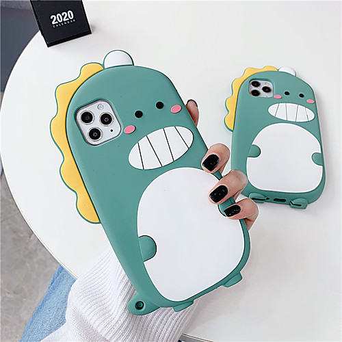 

3D Cartoon Cute Dinosaur Soft TPU Phone Case For iPhone X XR XS 11 Pro Max 6 6S 7 8 Plus se 2020 Holder Stand Cover Gift