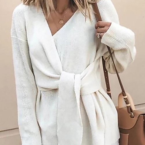 

Women's Coat Daily Regular Solid Colored White / Gray S / M / L