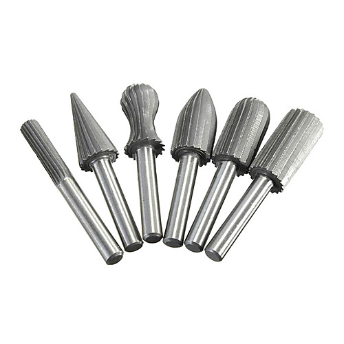 

6pcs Set Carbide Cutter Rotary Burr Set CNC Engraving Bit Rotary File