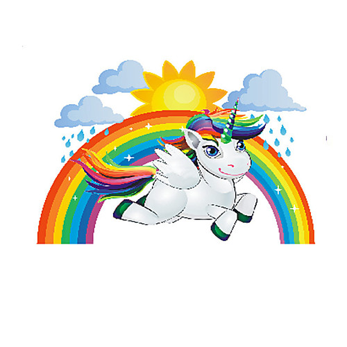 

Robot Unicorn Attack Still Life Wall Stickers Plane Wall Stickers Decorative Wall Stickers PVC Home Decoration Wall Decal Wall / Window Decoration 1pc