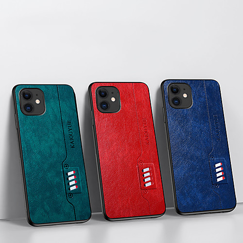 

Case For Apple iPhone7/8/7P/8P/X/XS/XR/XS Max/11/11 Pro/11 Pro Max/SE 2020 Shockproof Back Cover Solid Colored PU Leather