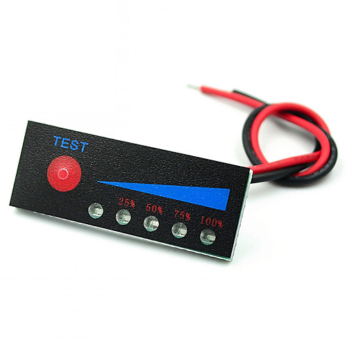 

12V lithium battery car battery dry battery 4 series lithium battery power indicator power indicator board