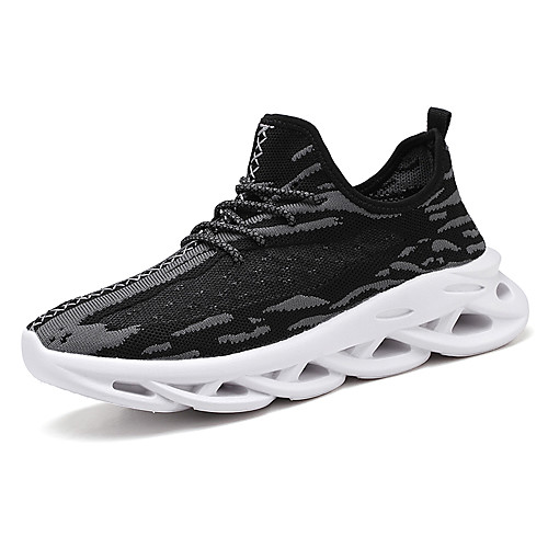 

Men's Summer Classic / British Daily Outdoor Trainers / Athletic Shoes Walking Shoes Mesh Breathable Wear Proof White / Black / Orange