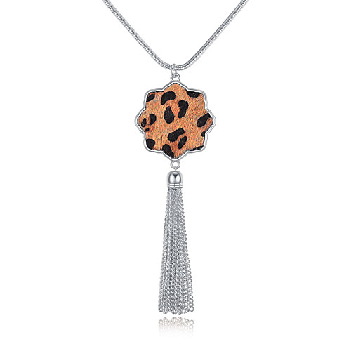 

Women's Pendant Necklace Necklace Long Necklace Tassel Unique Design European Trendy Fashion Chrome Gold Silver 91 cm Necklace Jewelry For Anniversary Street Birthday Party Beach Festival