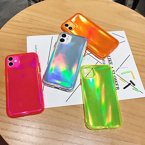 

Solid Colored florescent Light TPU for Apple iPhone Case 11 Pro Max X XR XS Max 8 Plus 7 Plus SE(2020) Protection Cover
