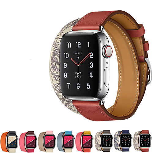 

Watch Band for Apple Watch Series 5/4/3/2/1 Apple Sport Band / Jewelry Design / Business Band Genuine Leather Wrist Strap