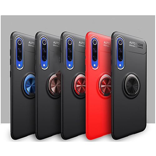 

Case For Xiaomi Xiaomi CC9/CC9 Pro/CC9E/9 Lite/10/10 Pro/Note 10/Note 10 Pro/9T/8 Lite Shockproof / Ring Holder Back Cover Solid Colored TPU / Metal