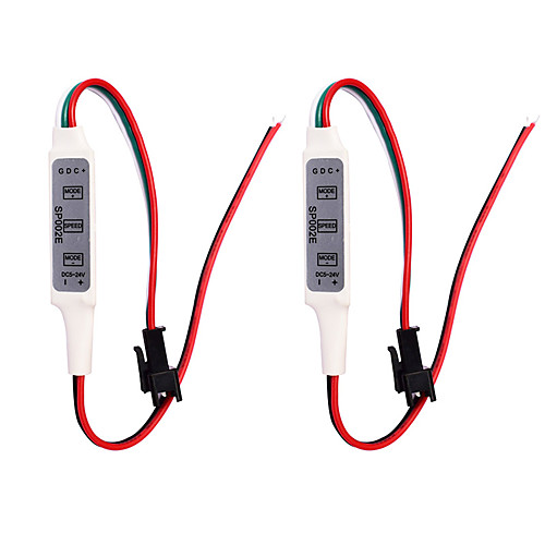 

Mini 3-key Led Controller WS2811/WS2812B Symphony of Lights With Light Bar Dimmer 5-24 V Strip Light Accessory / for LED Strip Light 2pcs