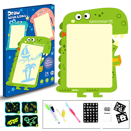 

Drawing Toy Educational Toy Writing Tablet Drawing Pads Drawing Board Elephant Dinosaur Whale ABS 3D Cartoon Adults Kids Boys and Girls for Birthday Gifts or Party Favors