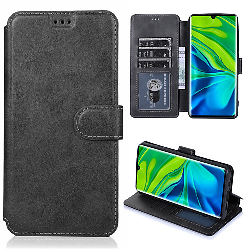 

Case For Xiaomi Xiaomi 10/10 Pro/CC9/CC9 Pro/9T Pro/Note 10/Note 10 Pro/9/ Redmi K30/K20 Pro/Note 8T/Note 8/Note 8 ProCard Holder / Shockproof / Flip Full Body Cases Solid Colored PU Leather / TPU