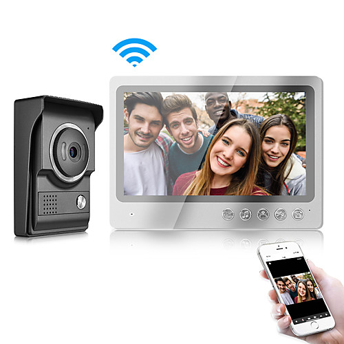 

Two Way IOS/Android Smart Phone Control Doorbell with WIFI 9 inch Monitor and Waterproof Cover Camera Video Door Phone Intercom System