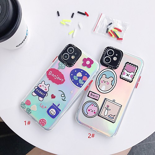 

Laser Cartoon TPU for Apple iPhone Case 11 Pro Max X XR XS Max 8 Plus 7 Plus SE(2020) Protection Cover
