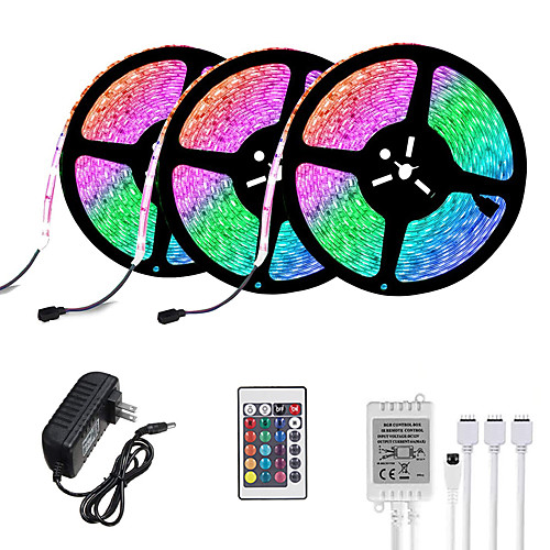 

3x5M Flexible LED Light Strips Light Sets RGB Tiktok Lights 900 LEDs 2835 SMD 8mm 1 set Christmas New Year's Creative Cuttable Decorative 12 V
