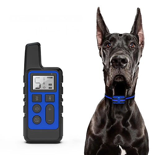 

Dog Training Collar 500M Pet Electric Remote Control Collar Waterproof Rechargeable Dog Training Tool with LCD Display