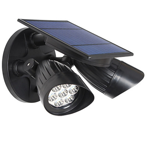 

Human Body Sensor Wall Lamp Outdoor Lighting LED Street Lamp Courtyard Lamp Villa Double Head Solar Sensor Lamp