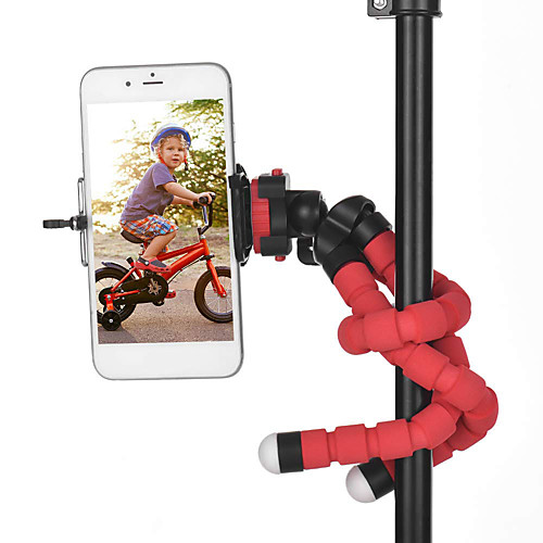 

Phone Holder Portable Flexible 360 Degree Rotation Phone Camera Tripod Holder With Clip