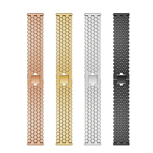 

Replaced Stainless Steel Watch Band Fish Scale Pattern Wrist Strap Bracelet for TicWatch Pro / TicWatch S2 / TicWatch E2 TicWatch Accessories Kit