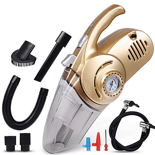 

4 in 1 Multi Function Car Vacuum Cleaner with Digital Display Portable Car Dual Use Car Auto Inflatable Pump Air Compressor