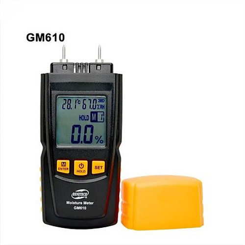 

Digital Wood moisture tester wood wetness detector Moisture Meter hygrometer 2-70% Building materials wood bamboo herbs GM610