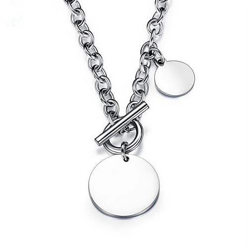 

Pendant Necklace Rolo Star Fashion Titanium Steel Silver 57 cm Necklace Jewelry 1pc For Street Festival