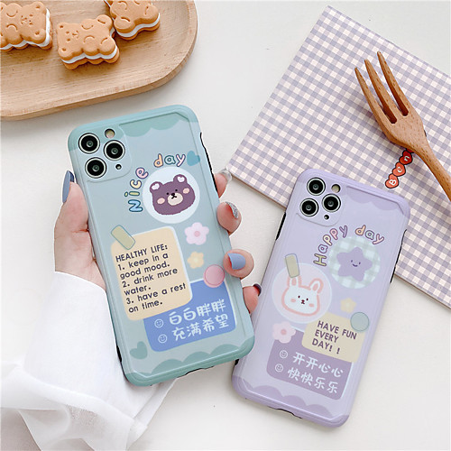 

Cute Cartoon bear pattern Phone Case for iPhone 11 Pro Max se 2020 XS Max XR 8 7 Plus 2020 Soft Silicone Back Cover