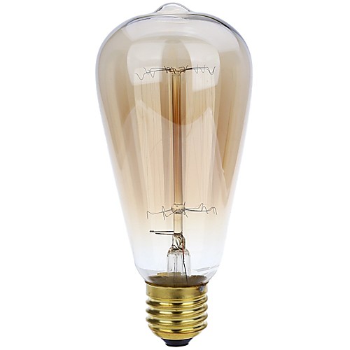 

1pc 40 W ST64 Warm White 3000 k Decorative Incandescent Bulb 220-240 V