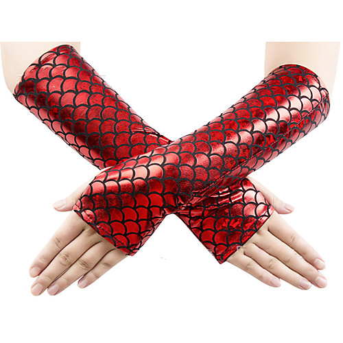 

Gloves Fingerless Satin For Mermaid Tail Cosplay Halloween Carnival Women's Costume Jewelry Fashion Jewelry