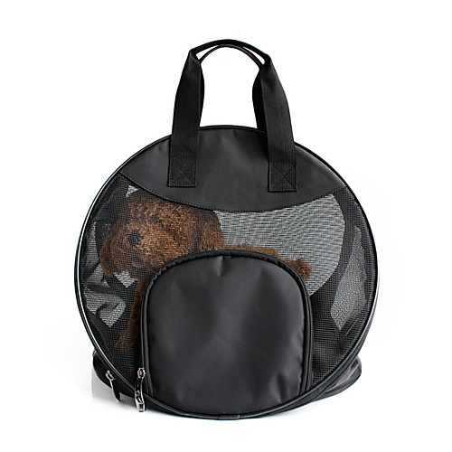 

Dog Cat Pets Travel Bag Travel Carrier Bag Portable Breathable Foldable Solid Colored Oxford Cloth Terylene Baby Pet Small Dog Outdoor Hiking Black