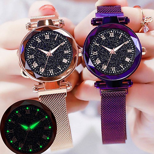 

Women's Quartz Watches Casual Fashion Black Red Purple Alloy Chinese Quartz Rose Gold Black Blue Casual Watch Lovely 30 m 1 pc Analog One Year Battery Life