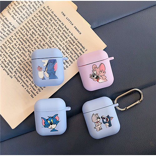 

3D Cute Cartoon Tom Cat and Jerry Mouse Silicone Earphone Case for AirPods 1 Protection Earphone Cover Case For Airpods 2 case