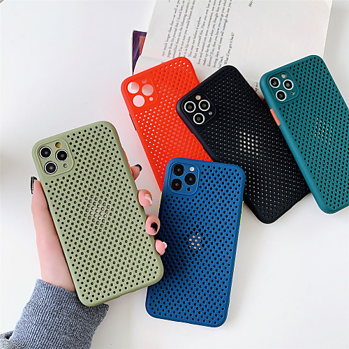 

Solid Colored TPU Breathable Case for Apple iPhone 11 Pro Max X XR XS Max 8 Plus 7 Plus 6 Plus SE Back Cover