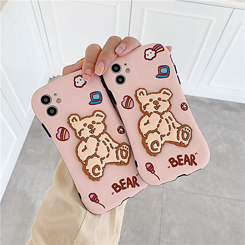 

Cartoon cute waving 3D Duffy bear Shalimar silicone soft cover for iphone 11Pro MAX se 2020 7 8plus X phone cases