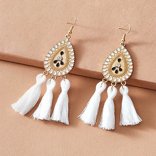 

Women's Drop Earrings Earrings Pear Cut Fashion Simple Classic Vintage Fashion Boho Imitation Diamond Earrings Jewelry White For Party Evening Gift Street Beach Festival 1 Pair