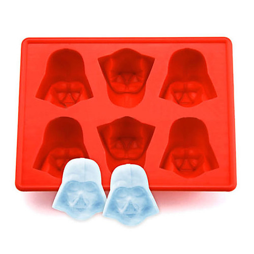 

1pcs Fun Star Wars Darth Vader Cocktails Silicone Mold Ice Cube Tray Chocolate Fondant Mould diy Bar Party Drink