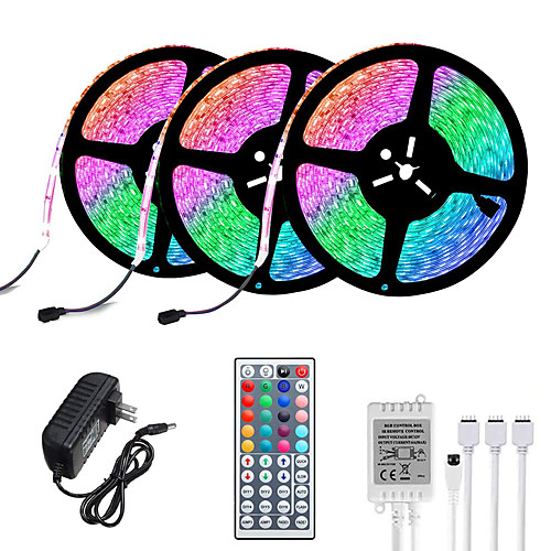 

3x5M Flexible LED Light Strips Light Sets RGB Tiktok Lights 900 LEDs 2835 SMD 8mm 1 set RGB Tiktok Lights Christmas New Year's Creative Cuttable Decorative 12 V
